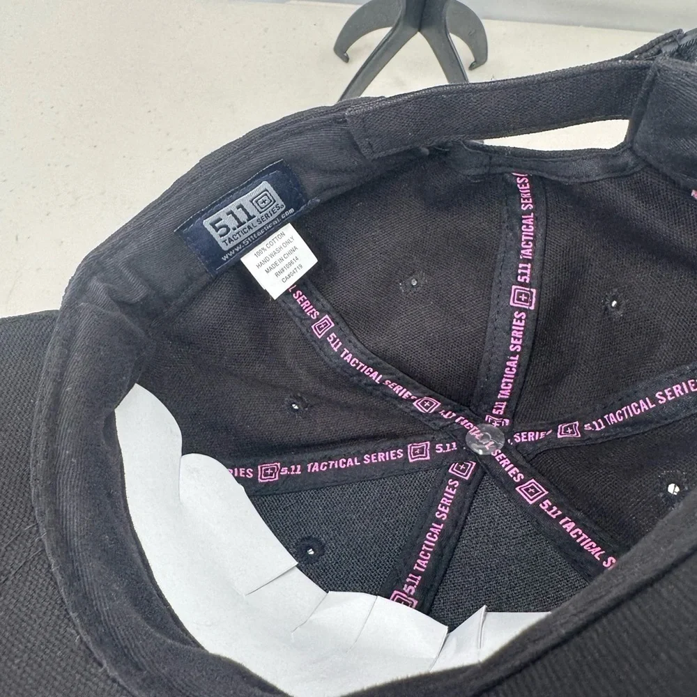 5.11 Tactical Black Pink Baseball Cap 2010 Breast Cancer Awareness Adjustable